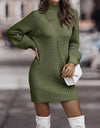 Robe en tricot pour femmes - élégance décontractée à manches longues