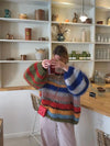 Pull en mohair multicolore pour femmes - un basique chic et relaxant