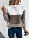 Pull tricoté - tricot oversize chic pour femmes