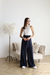 Ensemble chic de pantalons larges en 2 pièces - look élégant pour femmes