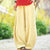 Pantalons larges pour femmes - bas en mélange de coton et lin pour le quotidien