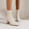 Bottines femmes à talon bloc élégant - chaussures polyvalentes pour toutes occasions