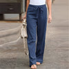 Pantalon en lin pour femmes - bas décontractés tendance pour tous les jours