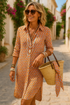Robe chemise femme - élégante robe boutonnée avec accessoires stylés pour vos tenues d'été