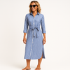 Robe chemise femme - élégante robe boutonnée avec accessoires stylés pour vos tenues d'été
