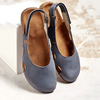 Sandales à talon pour femmes - chaussures d'été stylées et