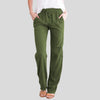 Pantalons femme avec taille élastique - pantalons décontractés élégants pour un confort quotidien
