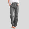 Pantalons femme avec taille élastique - pantalons décontractés élégants pour un confort quotidien