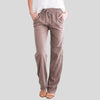 Pantalons femme avec taille élastique - pantalons décontractés élégants pour un confort quotidien