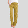 Pantalons femme avec taille élastique - pantalons décontractés élégants pour un confort quotidien