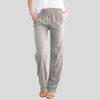 Pantalons femme avec taille élastique - pantalons décontractés élégants pour un confort quotidien