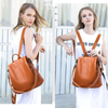 Sac à dos en cuir pour femmes - élégant sac à dos anti-vol pour le quotidien, design chic, pratique et sécurisé