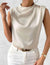 Blouse sans manches – blouse drapée sophistiquée pour femmes