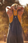 Salopette femme décontractée - dungarees larges et confortables avec poches pour vos sorties casual - tenue effortless toute la journée