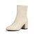 Bottines femme - style mid heel - fermeture éclair sur le côté - chaussure décontractée