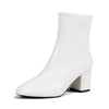 Bottines femme - style mid heel - fermeture éclair sur le côté - chaussure décontractée