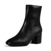 Bottines femme - style mid heel - fermeture éclair sur le côté - chaussure décontractée
