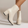 Bottines femme - style mid heel - fermeture éclair sur le côté - chaussure décontractée