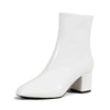 Bottines femme - style mid heel - fermeture éclair sur le côté - chaussure décontractée