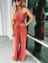 Jumpsuit femme décontracté sans bretelles - tenue quotidienne chic et versatile