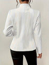 Veste femme - blazer matelassé épuré pour le bureau - élégance au travail