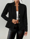 Veste femme - blazer matelassé épuré pour le bureau - élégance au travail