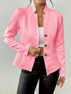 Veste femme - blazer matelassé épuré pour le bureau - élégance au travail