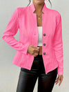 Veste femme - blazer matelassé épuré pour le bureau - élégance au travail