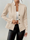Veste femme - blazer matelassé épuré pour le bureau - élégance au travail