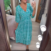 Robe maxi bohème femme à manches longues - style décontracté et chic pour l'été