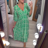 Robe maxi bohème femme à manches longues - style décontracté et chic pour l'été
