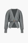 Cardigan femme avec détail de boutons élégant - tricot décontracté pour toutes les occasions
