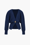 Cardigan femme avec détail de boutons élégant - tricot décontracté pour toutes les occasions
