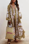 Robe décontractée femme style boho - design floral élégant pour vos sorties estivales
