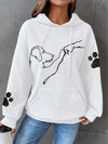 Sweat à capuche femme - sweat avec imprimé chien pour des sorties détendues