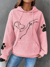 Sweat à capuche femme - sweat avec imprimé chien pour des sorties détendues