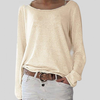 Pull décontracté pour femme - tricot respirant pour une journée de détente et de style