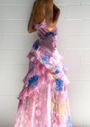 Robe maxi femme décontractée design élégant avec volants – tenue d'été pour occasions spéciales