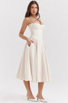 Robe midi décontractée pour femmes - silhouette évasée flatteuse, pour toutes les occasions
