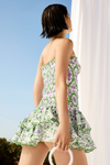 Robe d'été décontractée pour femmes - robe mini smockée romantique avec volants
