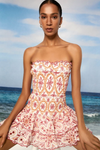 Robe d'été décontractée pour femmes - robe mini smockée romantique avec volants