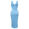 Robe portefeuille décontractée pour femme - robe midi chaleureuse pour les occasions spéciales, coupe flatteuse et style polyvalent