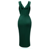 Robe portefeuille décontractée pour femme - robe midi chaleureuse pour les occasions spéciales, coupe flatteuse et style polyvalent