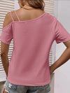 T-shirt à épaules dénudées pour femmes - coupe décontractée, style casual