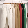 Pantalons en coton légers pour femmes - pantalons décontractés pour le quotidien