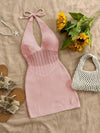 Robe de plage en crochet pour femmes - tunique légère en maille élégante pour les journées décontractées