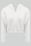 Sweat à capuche cropped pour femmes - zip et tendance pour un look décontracté au quotidien