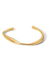 Bracelet manchette femme - accessoire doré élégant pour une tenue décontractée ou de soirée