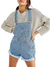 Salopettes en denim pour femme - style décontracté classique pour le quotidien - coupe ample, denim doux