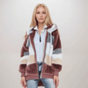 Veste en polaire pour femme - sweat à capuche zippé, pour tous les jours